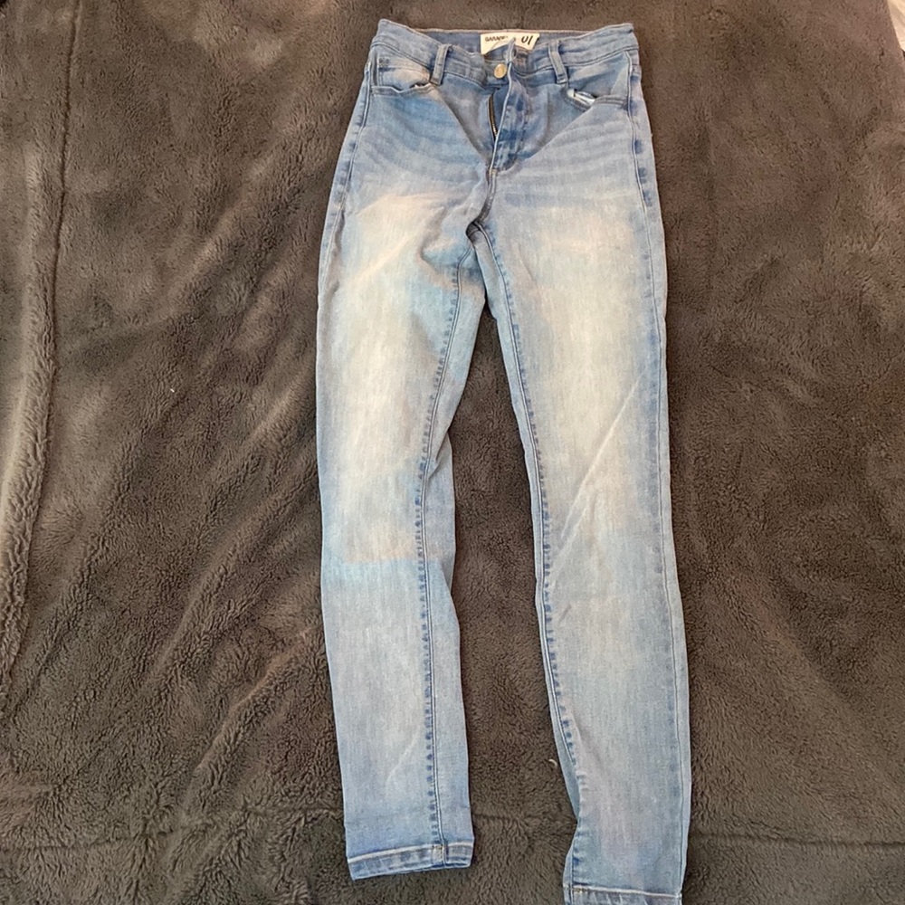 light blue jean - skinny - garage - size 01